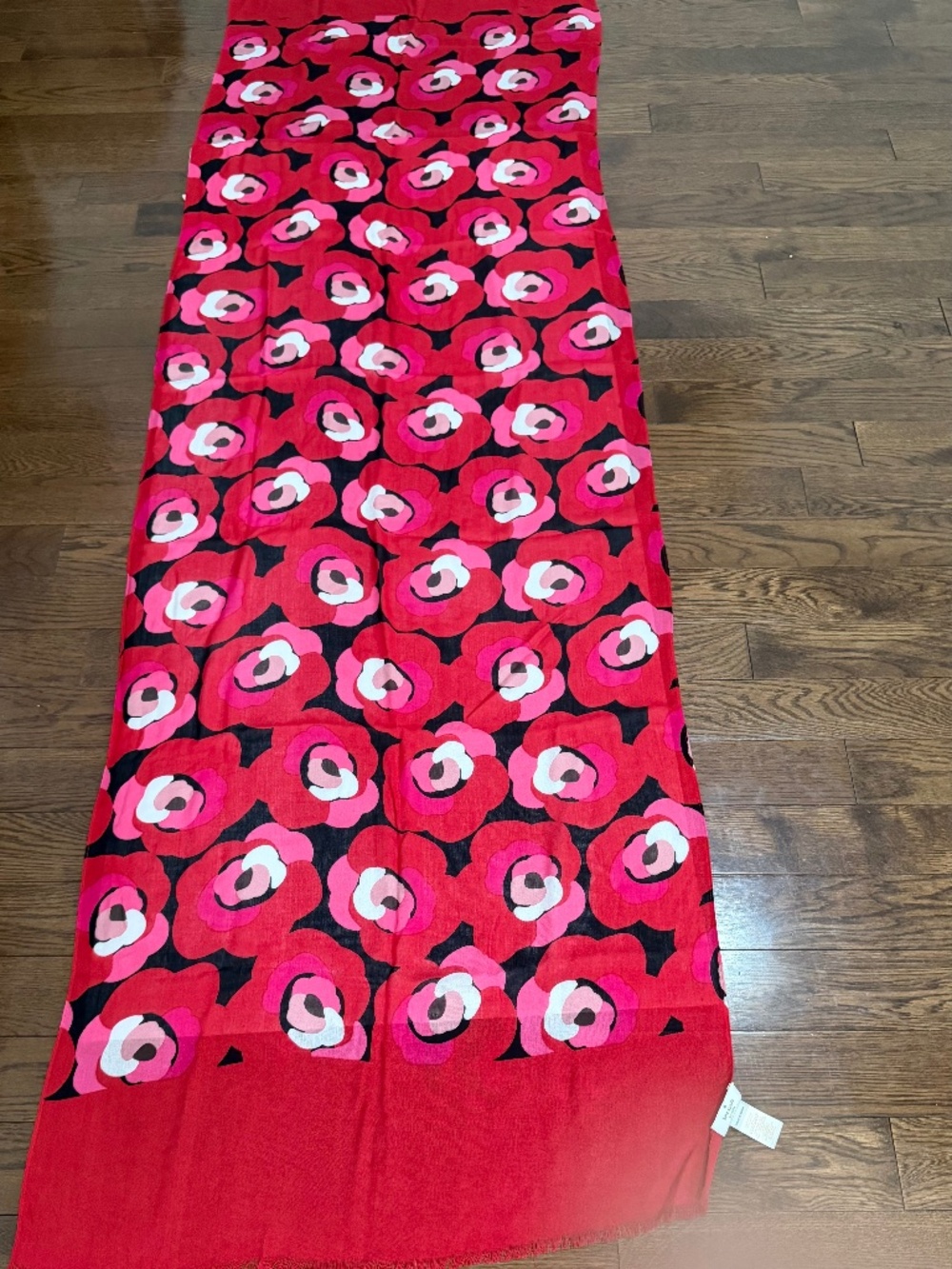Kate Spade New York "Deco Rose" Oblong Scarf Wrap